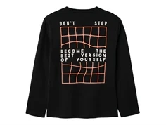 Name It black kontrastlomme bluse